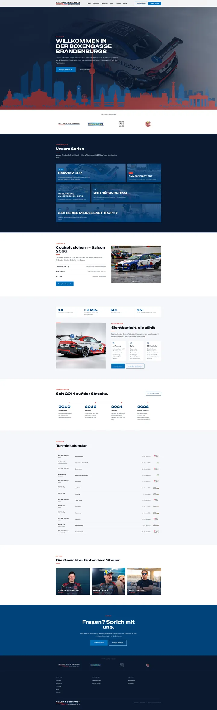 Website von Cerny Motorsport