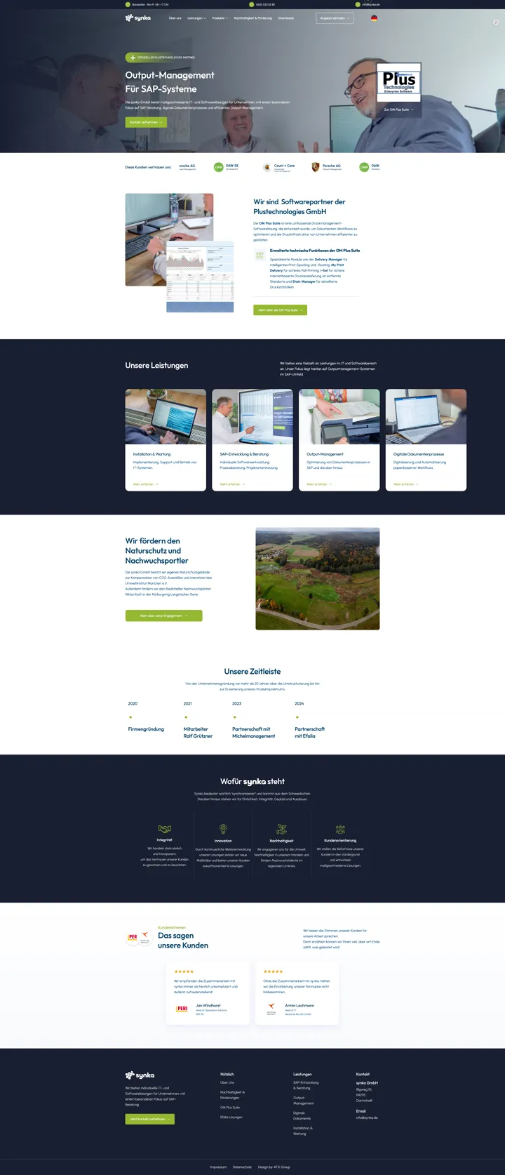 Website von Synka